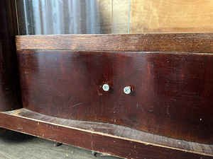 Vanaaegne Art Deco stiilis madal kapp / puhvetkapp (6 foto / 7)