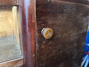Vanaaegne Art Deco stiilis madal kapp / puhvetkapp (7 foto / 7)