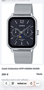 Casio käekell (2 foto / 2)