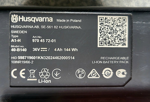 HUSQVARNA Lehepuhur/imur 120iBV koos aku ja laadijaga (3 foto / 4)