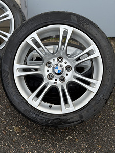18" BMW style 350m originaalveljed 5x120 + suverehvid 245/45 (1 foto / 8)