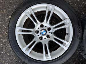 18" BMW style 350m originaalveljed 5x120 + suverehvid 245/45 (5 foto / 8)