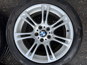 18" BMW style 350m originaalveljed 5x120 + suverehvid 245/45 (7 foto / 8)