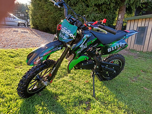 Детический кроссовый мотоцикл KXD BLITZ PRO 24 MX + кроссовый шлем (2 фото из 10)