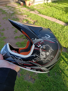 Детический кроссовый мотоцикл KXD BLITZ PRO 24 MX + кроссовый шлем (6 фото из 10)
