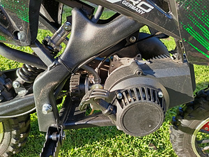 Детический кроссовый мотоцикл KXD BLITZ PRO 24 MX + кроссовый шлем (10 фото из 10)
