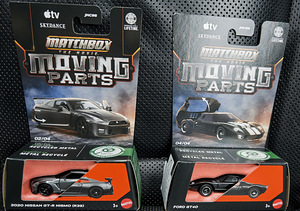 MATCHBOX HOT WHEELS MOVING PARTS. FORD GT40, NISSAN GT-R (1 фото из 1)