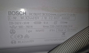 Pesumasin Bosch Maxx 5 WLX24461BY 5kg 1200p/min KITSAS! (4 foto / 6)