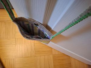 Käsitsi valmistatud 100% linasest heegeldatud õlakott (5 foto / 5)