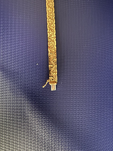 Женский золотой браслет 585/14K с красивым узором, 13.52 гр. (3 фото из 6)