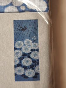 Jaapani tenugui «Pääsuke ja hortensia» • JIKAN STYLE (4 foto / 8)