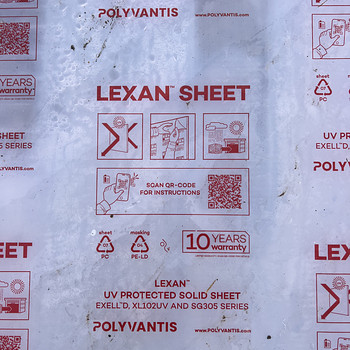 Листы поликарбоната Lexan 6 мм, монолитные, с УФ-защитой