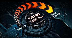 Samsung 990 PRO 1TB NVMe M.2 SSD с радиатором охлаждения (7 фото из 9)