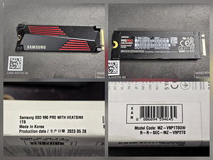 Samsung 990 PRO 1TB NVMe M.2 SSD с радиатором охлаждения (1 фото из 9)