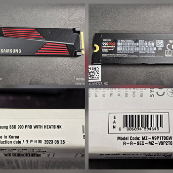 Samsung 990 PRO 1TB NVMe M.2 SSD jahutusradiaatoriga