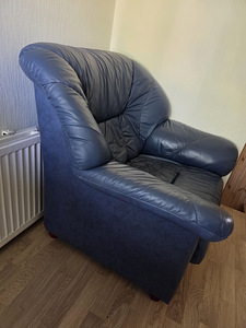 Mugav täisnahast tugitool (2 foto / 3)