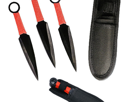 Viskenugade komplekt Ninja Kunai style 170mm UUS!