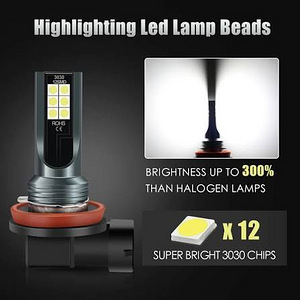 Новые ПТФ Fog LED лампы 9006 HB4 6000K 1200LM 2шт (2 фото из 2)