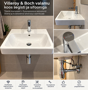 Villeroy & Boch valamu segisti ja sifooniga (2 foto / 3)