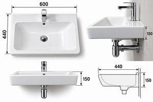 Villeroy & Boch valamu segisti ja sifooniga (3 foto / 3)