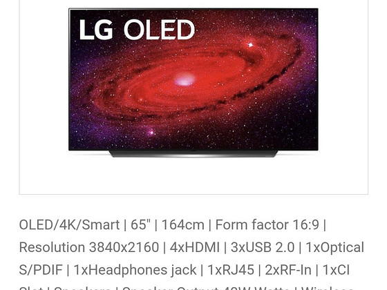 TV SET OLED 65" 4K OLED