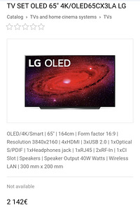 TV SET OLED 65" 4K OLED (1 foto / 5)