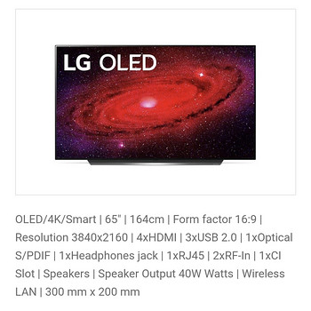 Телевизор OLED 65" 4K OLED