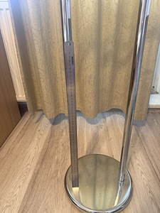 Chrome metal valet stand clothes hanger (2 foto / 2)