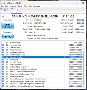 Samsung PM9B1 512GB NVMe M.2 SSD (3 фото из 3)