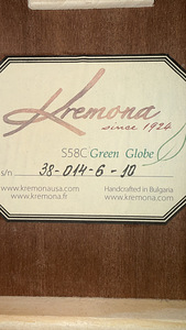 Klassikaline kitarr Kremona S58C Green Globe + kott (3 foto / 3)