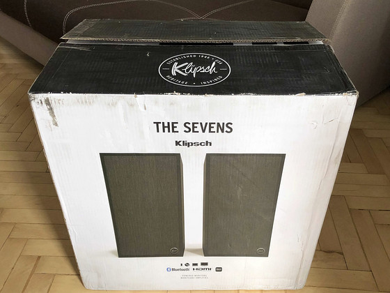 Klipsch The Sevens aktiivsed riiulikõlarid, must