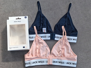 Новые хлопковые бюстгальтеры Jack Wills, 2 шт. в упаковке, размер: XL (4 фото из 7)