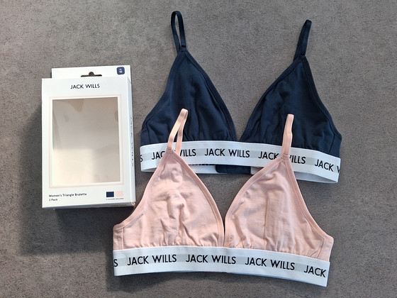 Uued Jack Wills puuv rinnahoidjad, 2tk pakis, suurus: S