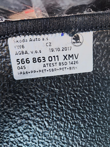 Škoda Kodiaq I (2017–2024) originaal salongimattide komplekt (3 foto / 3)