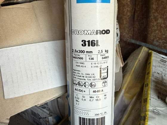 Сварочные электроды ELGA CROMAROD 316L, 2,5мм и 308L, 2,0мм