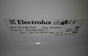 Сушильная машина Electrolux EDC66150W 6kg (6 фото из 7)