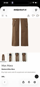 Uued Weekend Max Mara Elvy Cargo Püksid - Pruun (5 foto / 5)