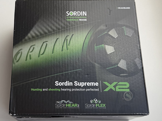 SORDIN Supreme X2 Earmuff Black