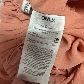 Kombinesoon ONLY, suurus 36 / S, virsikukarva, plisseeritud, suvine