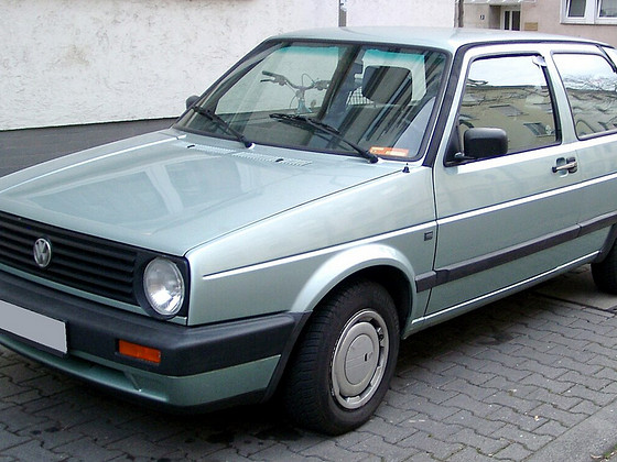 VW Golf II esiklaas