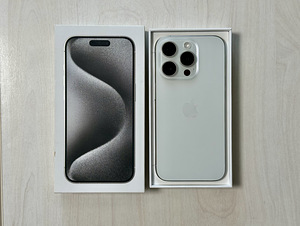 Apple iPhone 15 Pro 256GB White Ti nagu uus. Aku 100% (1 foto / 8)