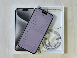 Apple iPhone 15 Pro 256GB White Ti nagu uus. Aku 100% (7 foto / 8)