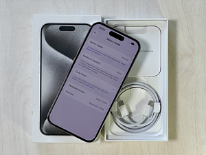 Apple iPhone 15 Pro 256GB White Ti nagu uus. Aku 100% (8 foto / 8)