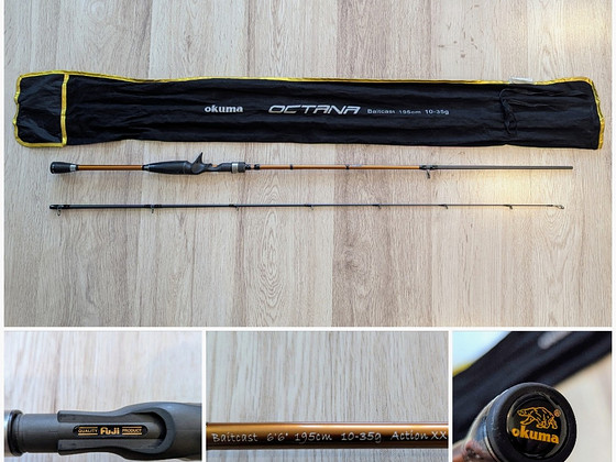 Okuma Octana Baitcast ritv, 1,95 m, 10–35 g