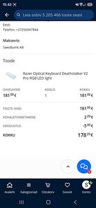Razer Optical Keyboard Deathstalker V2 Pro RGB LED light (3 фото из 4)