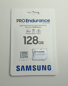 Samsung PRO Endurance microSDXC + SD adapter 128 GB , White (1 фото из 2)