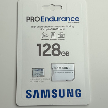 Samsung PRO Endurance microSDXC + SD adapter 128 GB , White