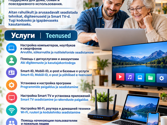 ИТ-помощь дома: Smart TV, смартфоны, Wi-Fi, программы