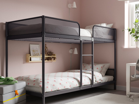 Ikea TUFFING двухъярусная кровать 90x200 + матрасы
