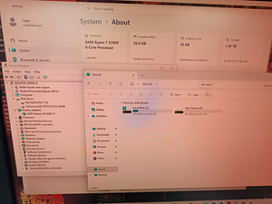 GAMER PC RYZEN 7 5700X /32GB RAM/500GB +1TB NVME/RX9060XT (8 foto / 9)